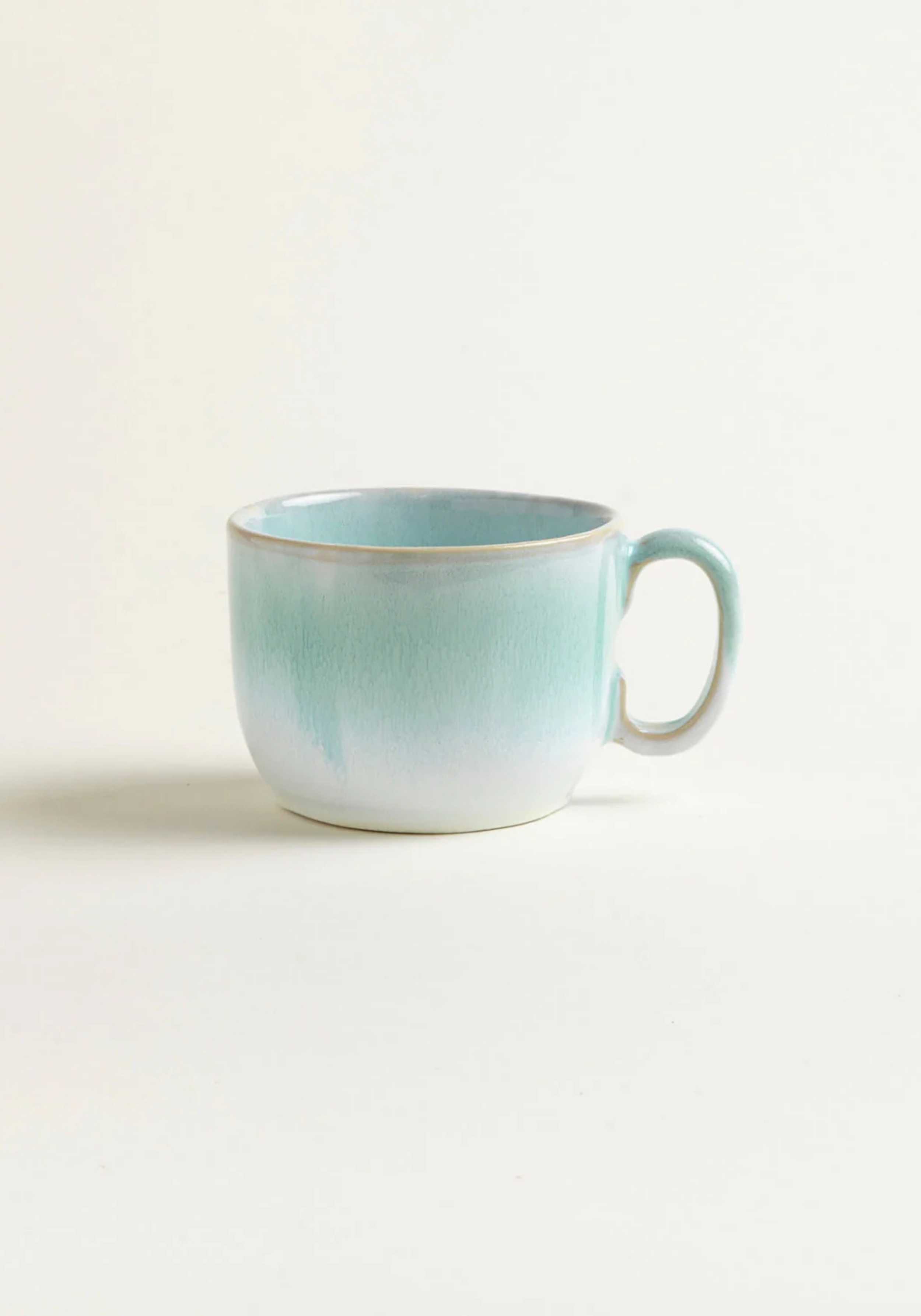 Onomao Grosse Tasse Traditionell Türkis Dipped
