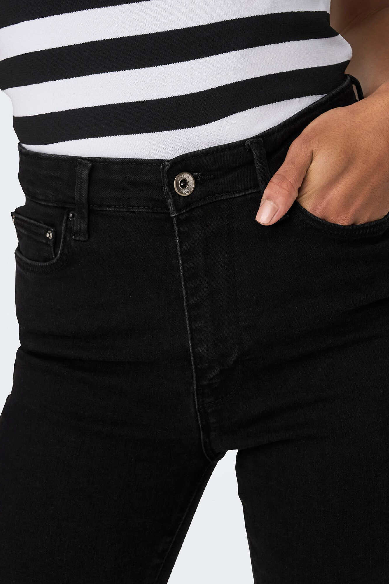 Calça jeans skinny de cintura alta