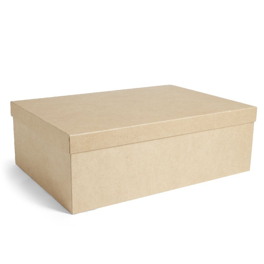 Boîte papier beige 32x21x11cm