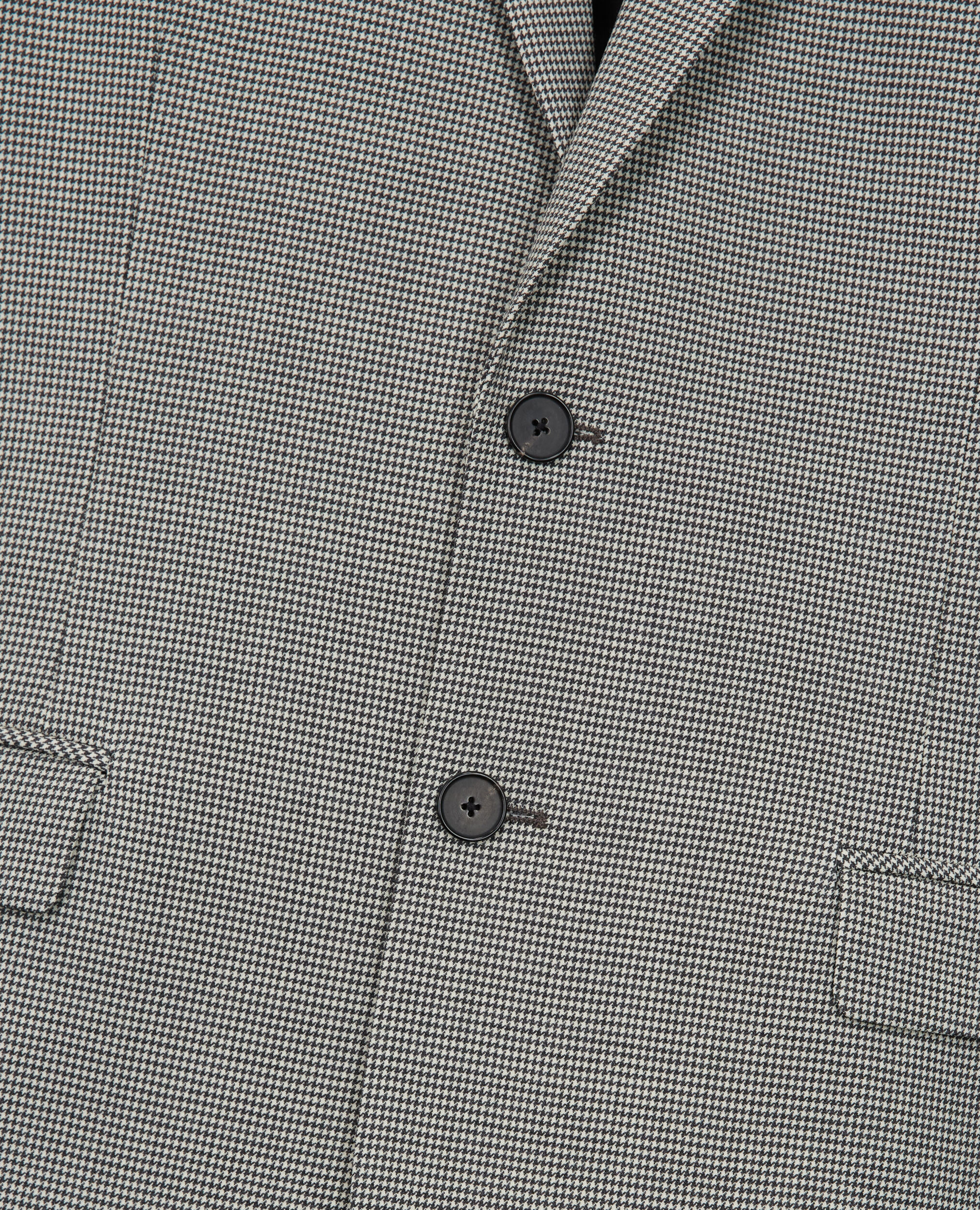 Veste de costume en laine à motifs grise