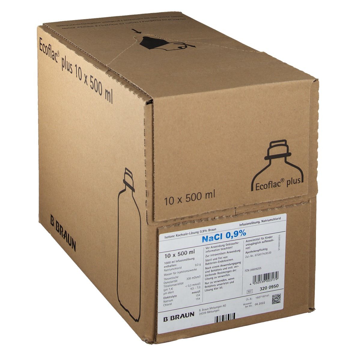 Kochsalz 0,9 % Isotonisch Ecoflac Infusionslösung