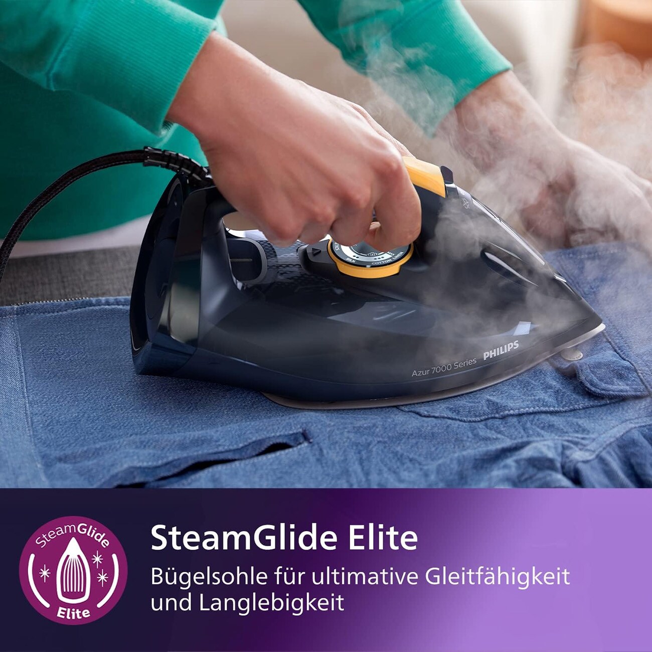 Philips DST7060/20 HV blau Dampfbügeleisen
