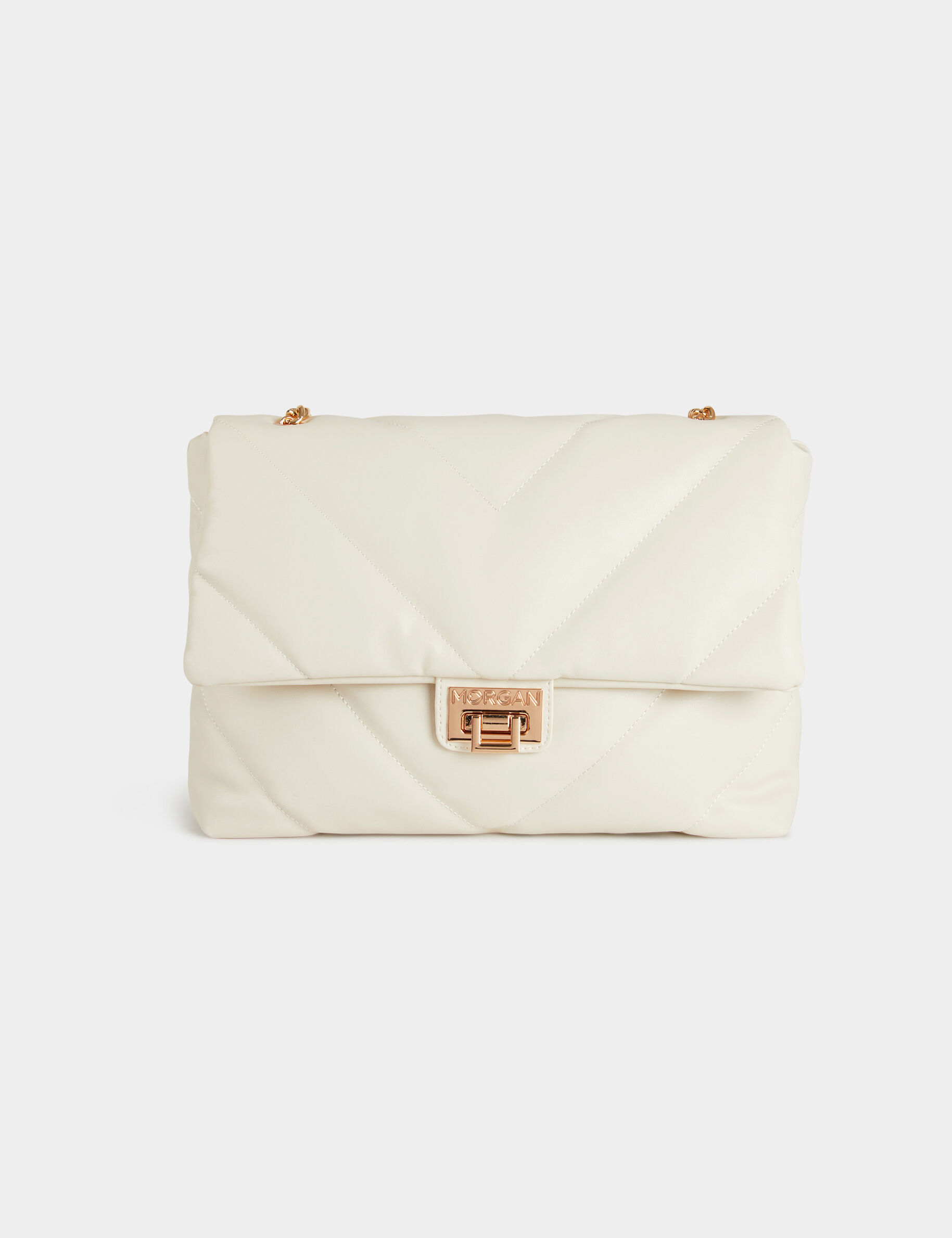 Sac rectangulaire matelassé ivoire femme - ivoire