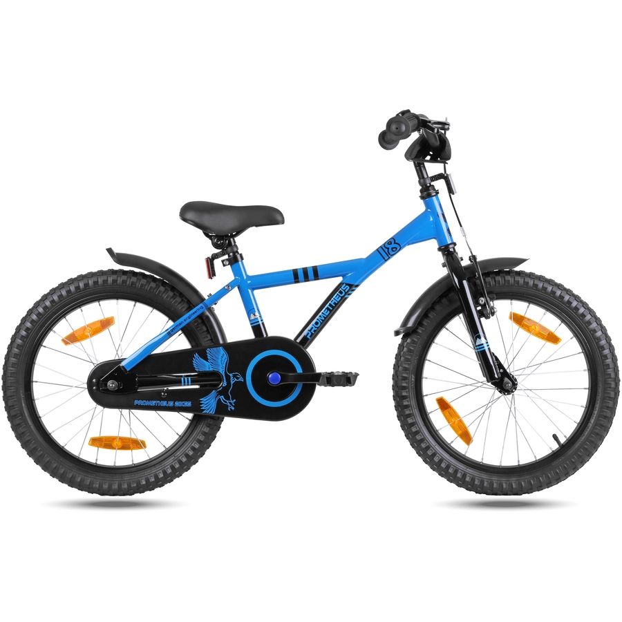 PROMETHEUS BICYCLES® HAWK Kinderfahrrad 18 , Blau-Schwarz