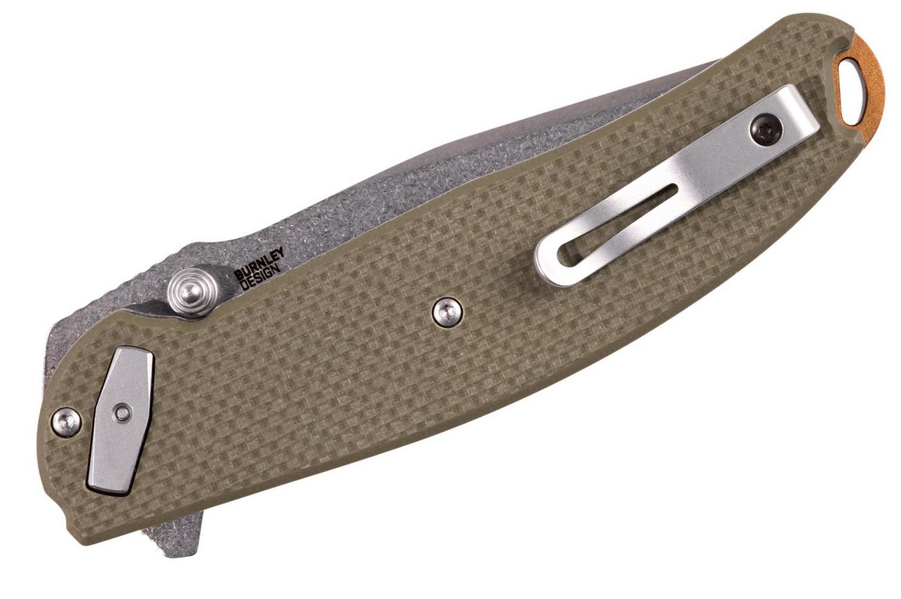 CRKT Butte, OD Green zakmes, Lucas Burnley design