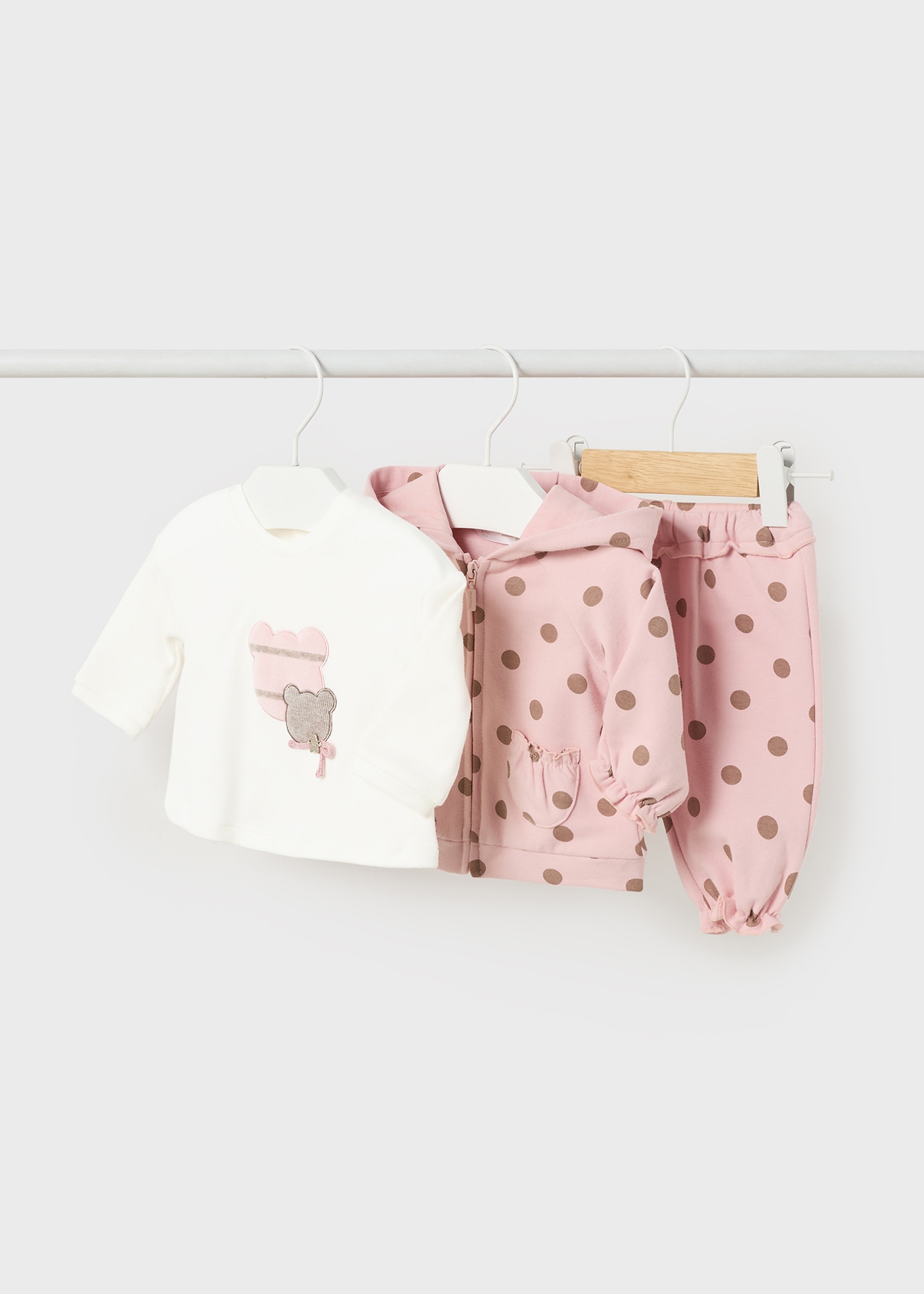 Conjunto de moletom de 3 peças Better Cotton para recém-nascidos