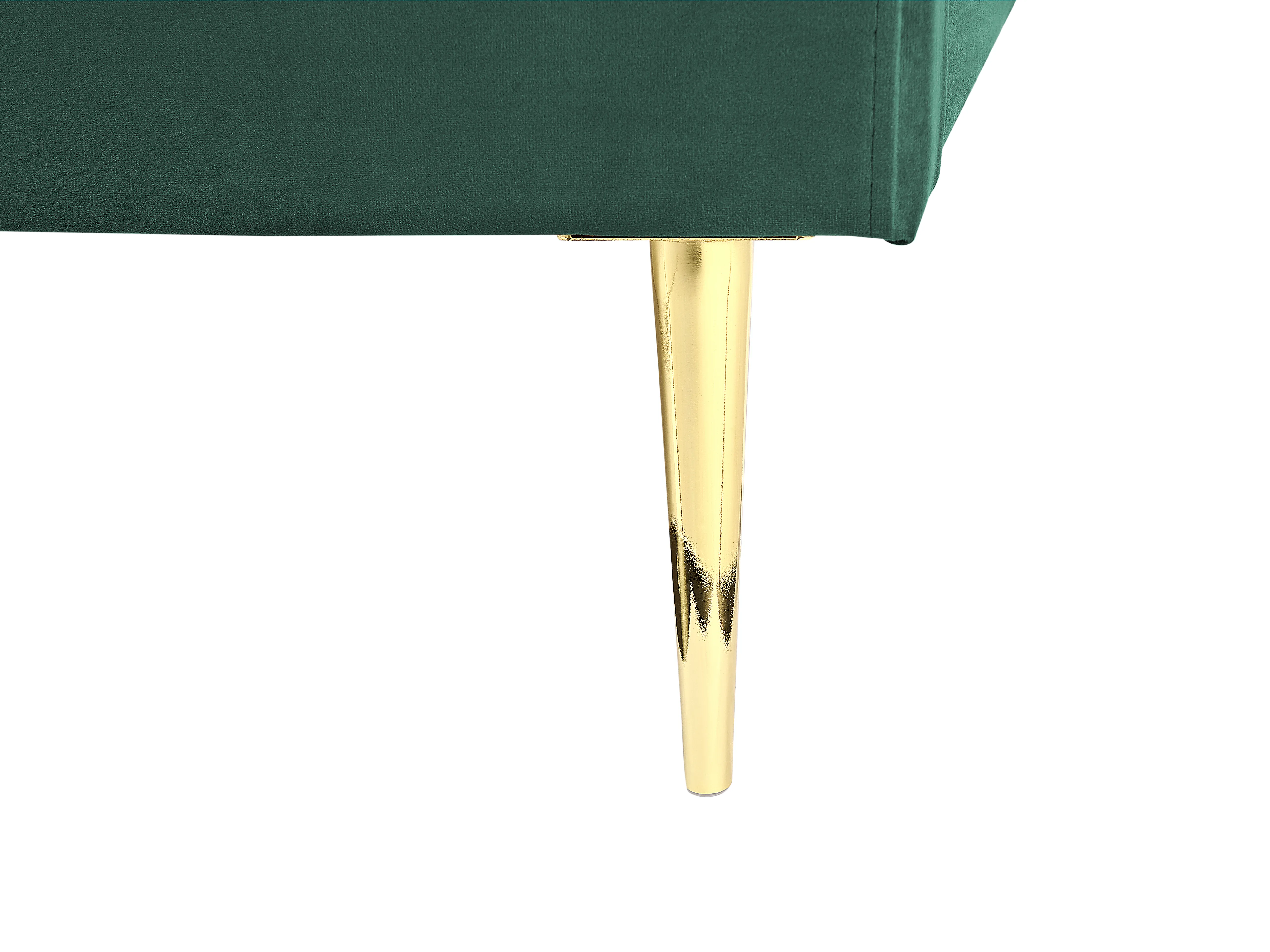 Bed Fluweel FLAYAT 160 x 200 cm Smaragdgroen