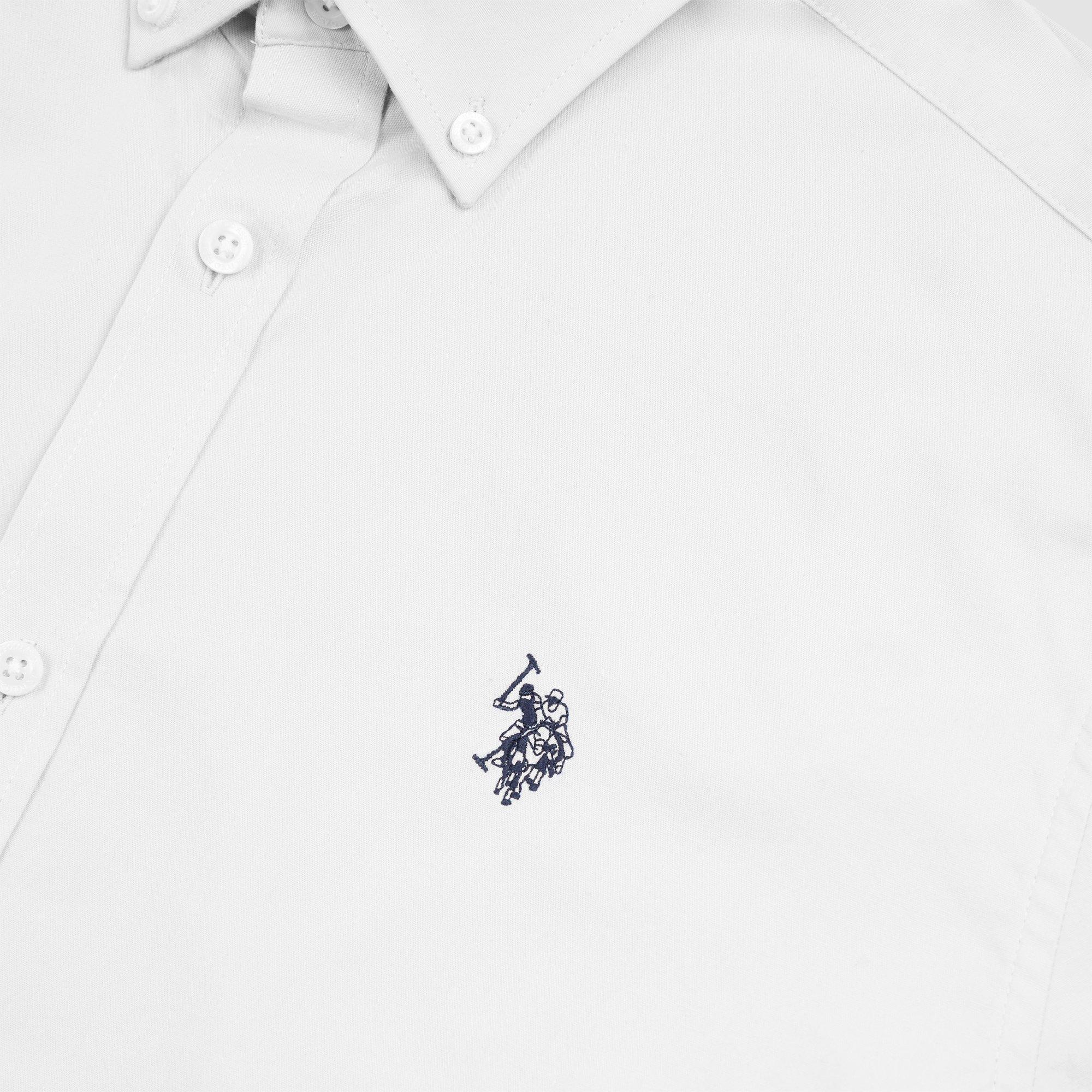 US Polo Assn USPA Stretch Poplin Shirt Mens