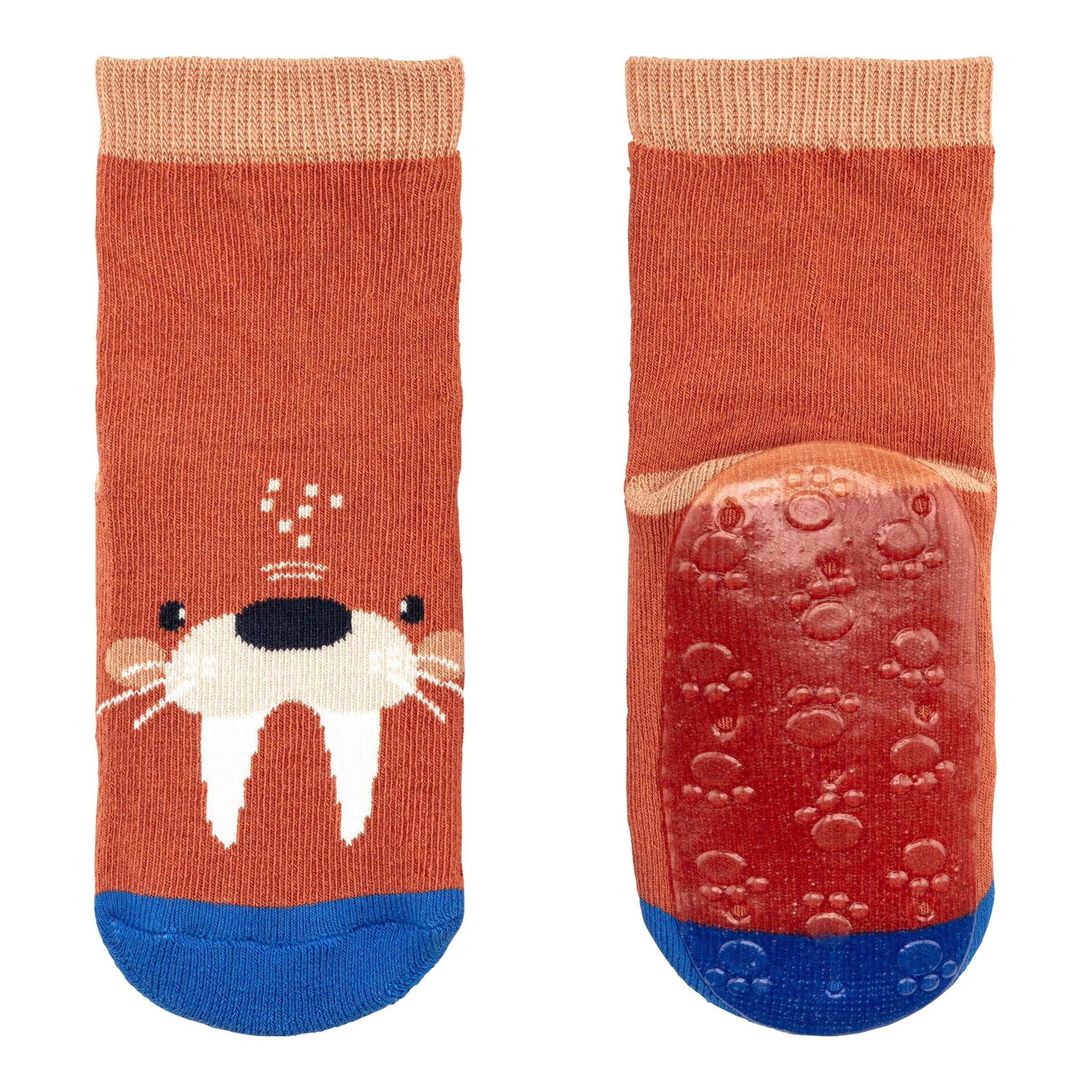 Sterntaler 2er-Pack ABS-Socken Fliesen Flitzer Air Walross rost/blau