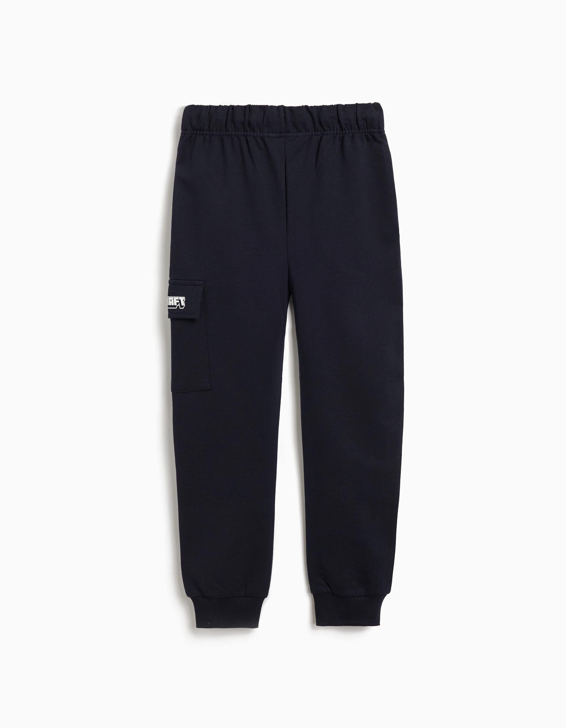 Calças Jogging de Felpa 'Minecraft', Menino, Azul Escuro