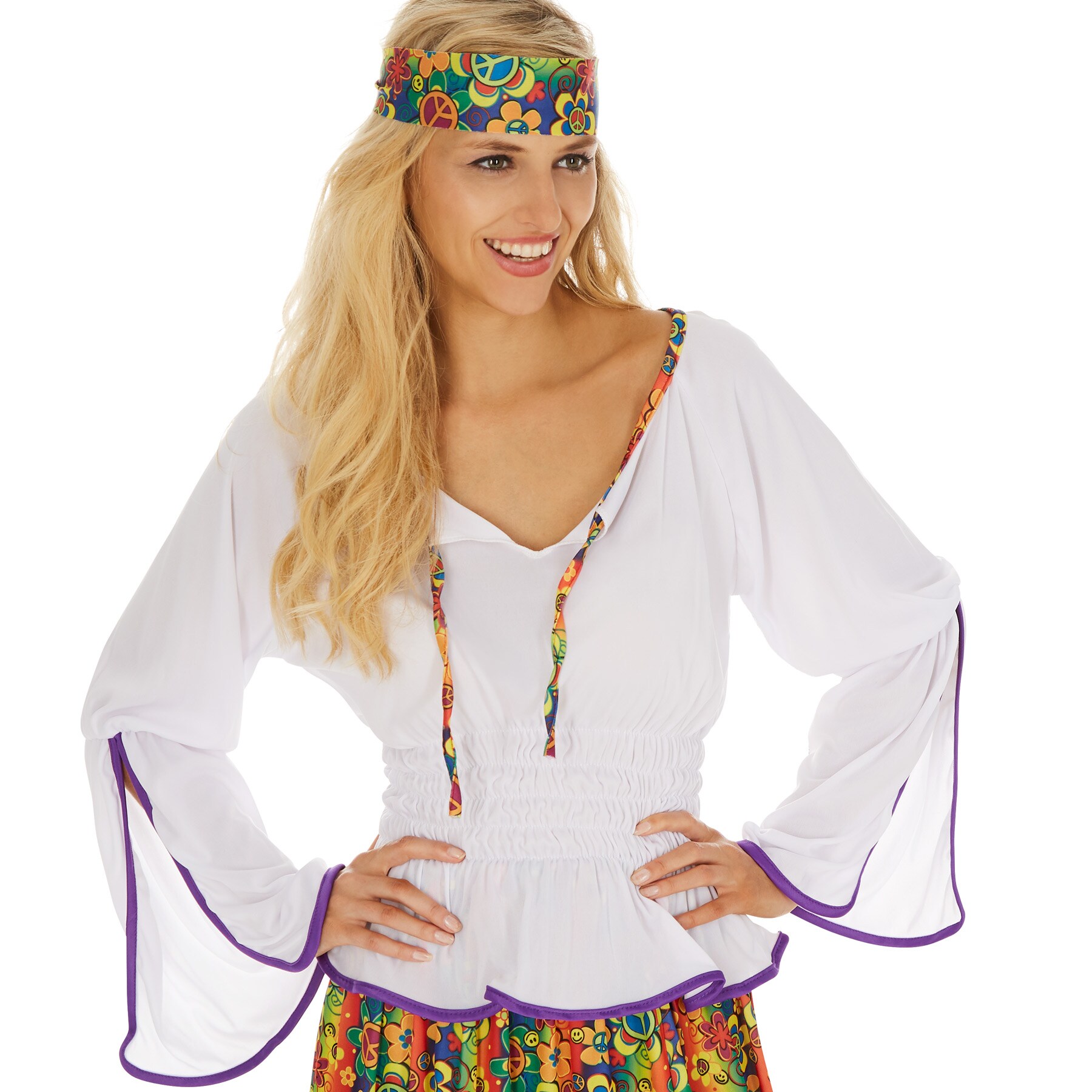 tectake® Frauenkostüm Lady Love & Peace