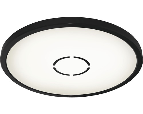 LED plafondlamp ultraplat 18W 2400 lm 4000K Ø 29,3 cm Vrij wit/zwart + achtergrondverlichtingseffect