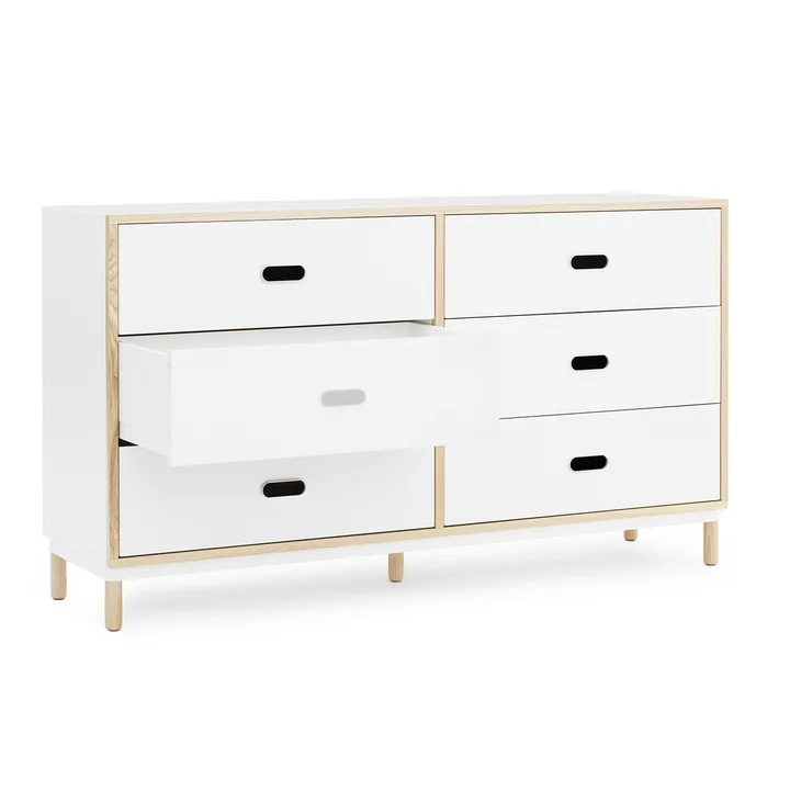 Normann Copenhagen - Kabino Kommode mit 6 Schubladen, weiss