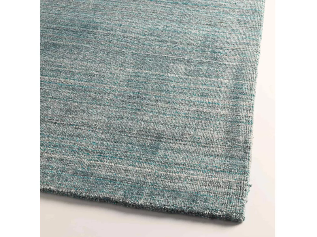 Tapis chenille rectangulaire imprimé nuancé bleu clair 160 x 230 cm