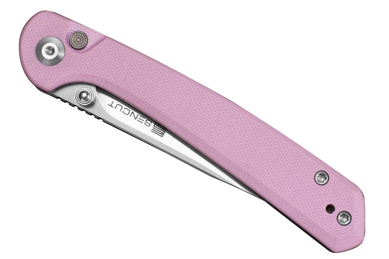 Sencut Skelfin S25007-3 Satin 9Cr18MoV, Powder Pink G10, zakmes