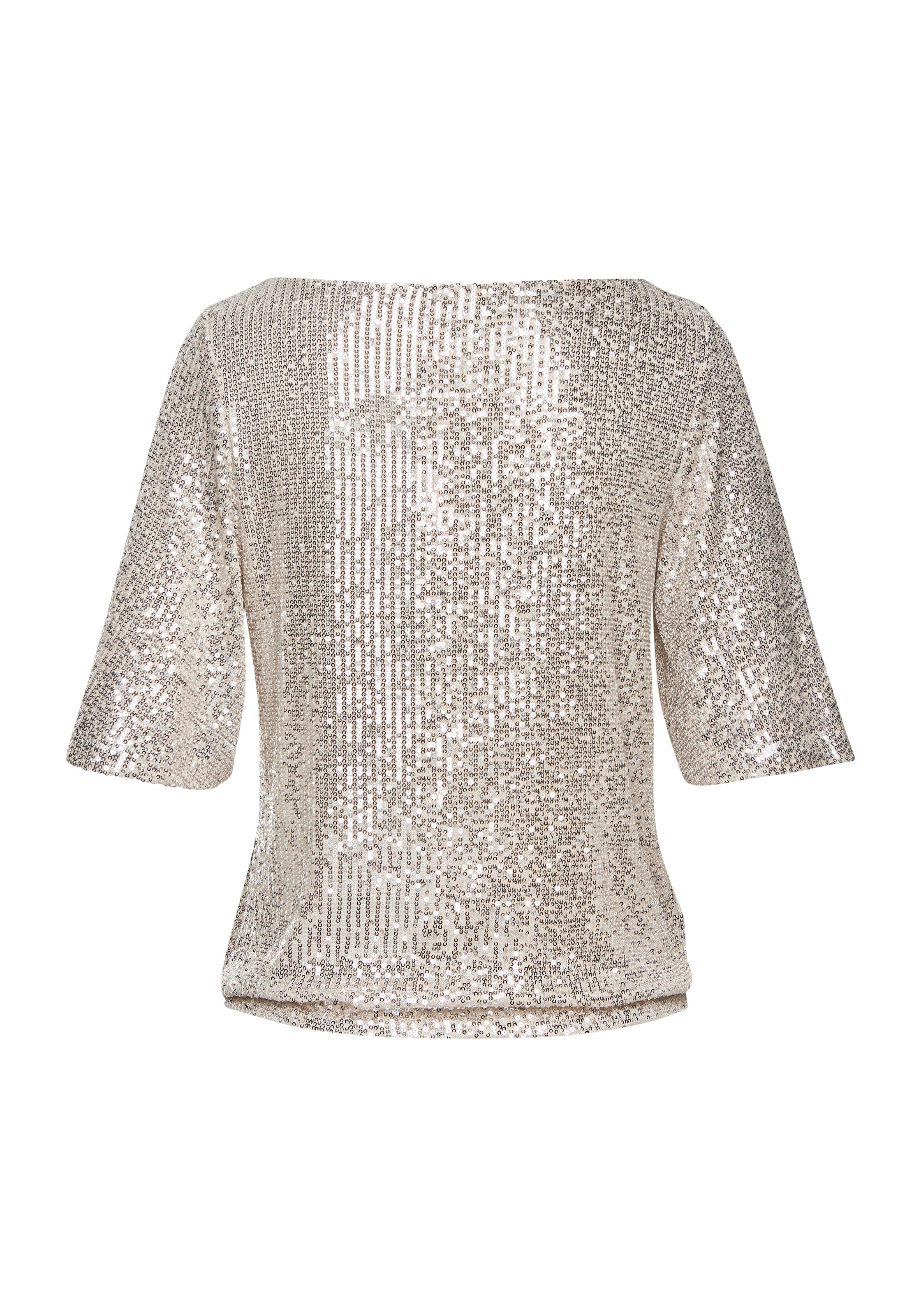 LASCANA Paillettenshirt , mit weiten Ärmeln, festliches Glitzershirt, Partyshirt