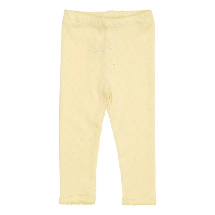Copenhagen Colors Legging Pointelle | Jaune pâle