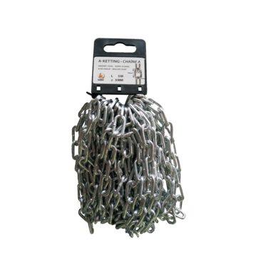 Ketting A-30 verzinkt 5 meter