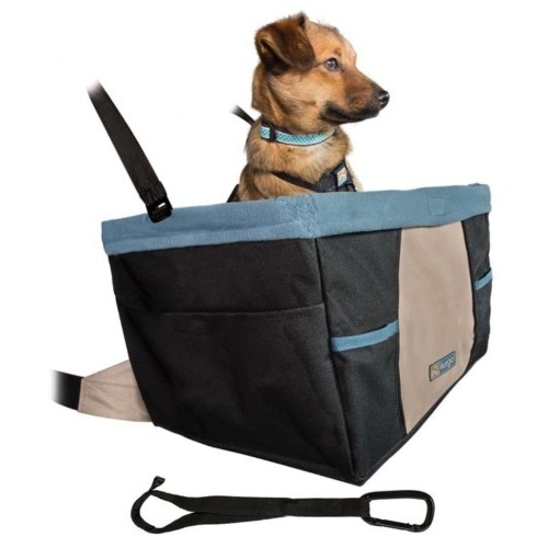 Assento elevatório para cães em carro, preto