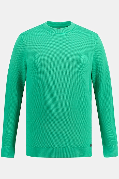 Pullover, Strukturstrick, Vintage Look, Rundhals