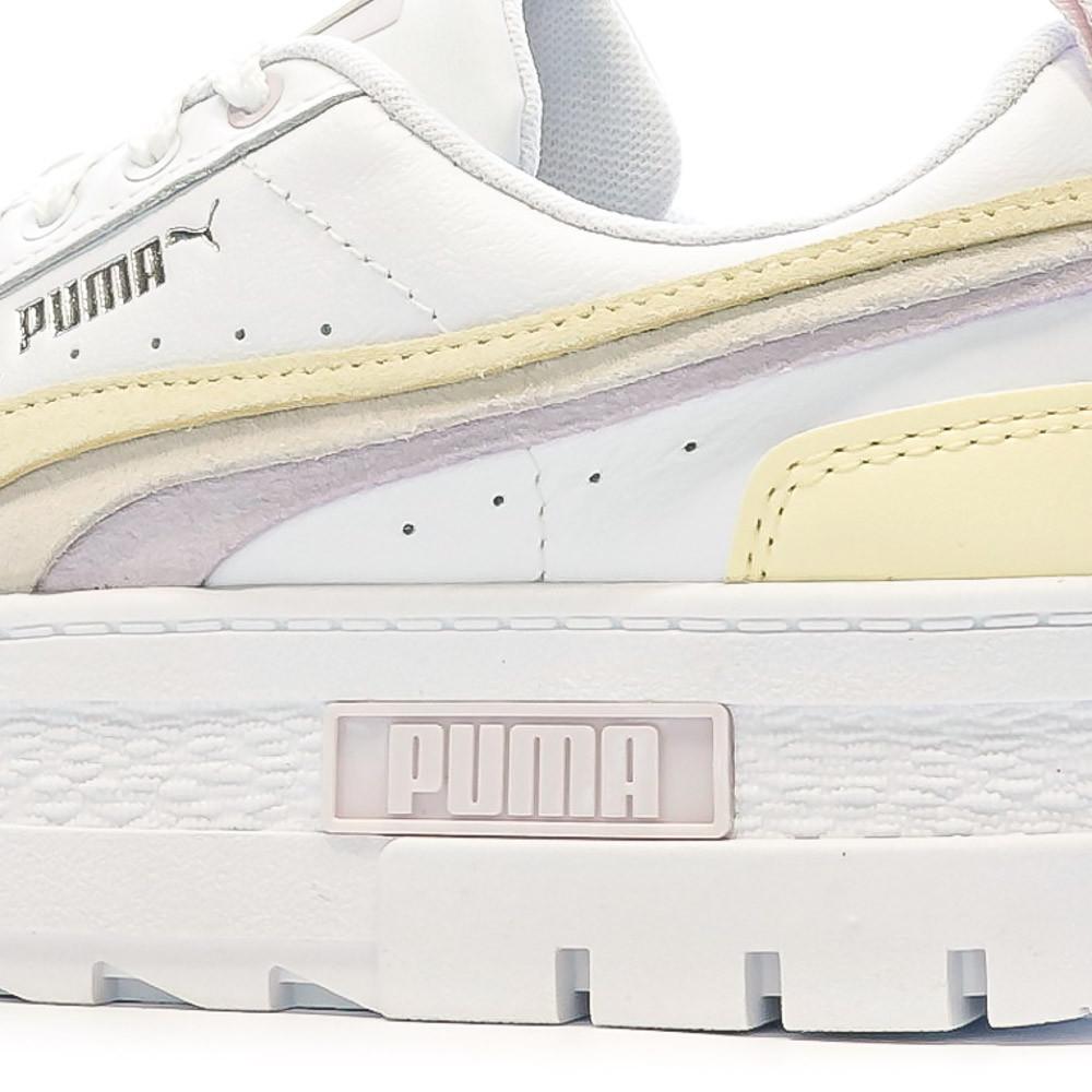 Puma Baskets Blanches/Jaune Femme Puma Mayze Triplex