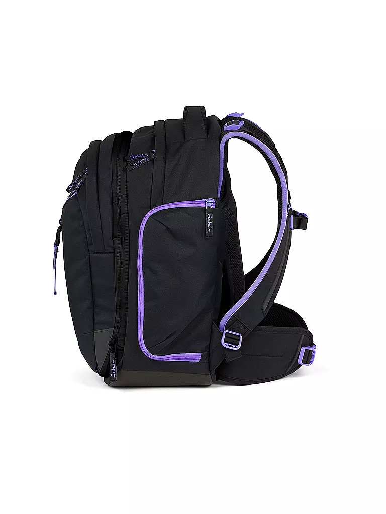 SATCH Schulrucksack Match Purple Phantom schwarz