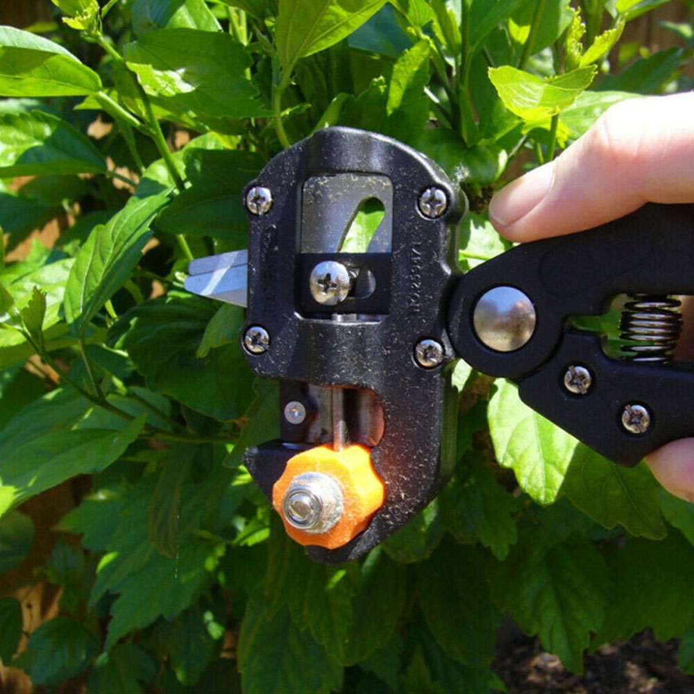 Garten Pfropf Schere Pfropfmesser Veredelungszange Schneidewerkzeug   3 Klingen - Schwarz