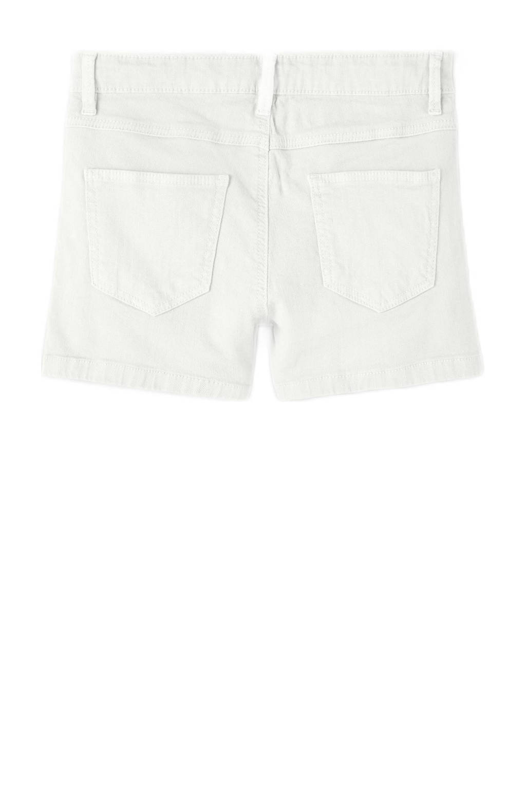 NAME IT regular fit short NKFROSE wit
