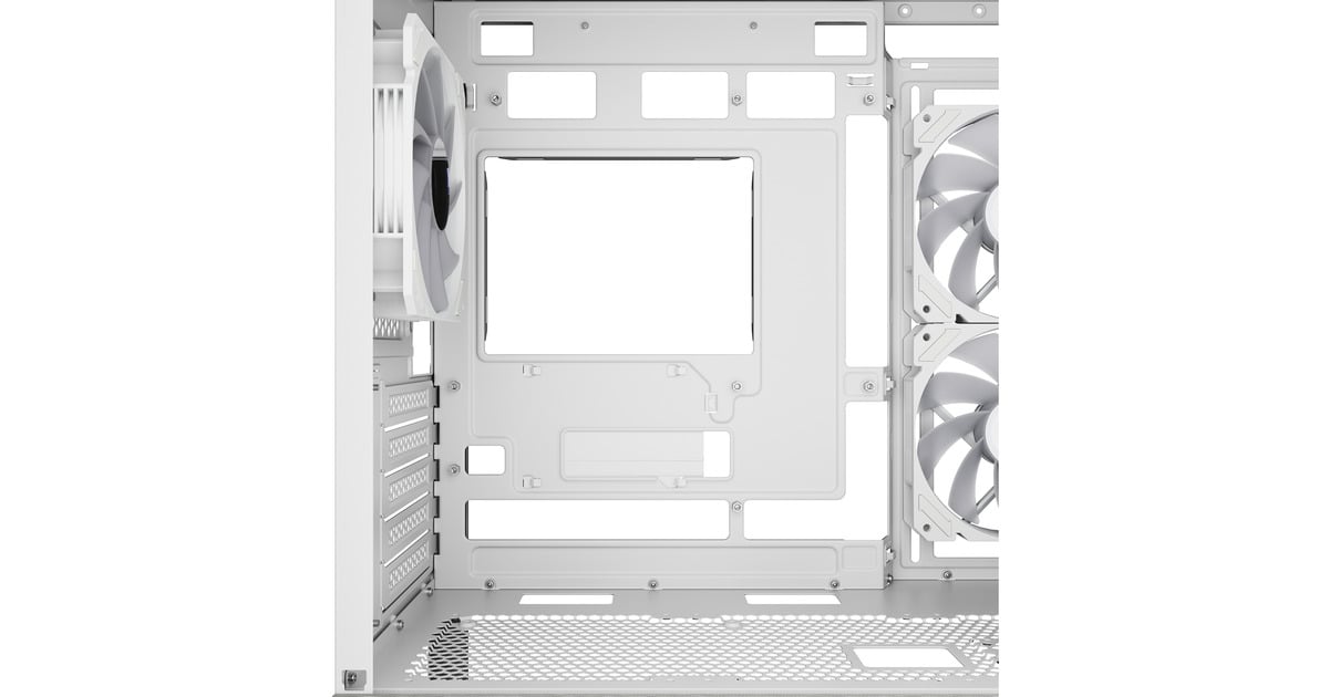 SharkoonMK7 ARGB mini tower behuizing  (Wit | 2x USB-A | 1x USB-C | RGB | Tempered Glass)