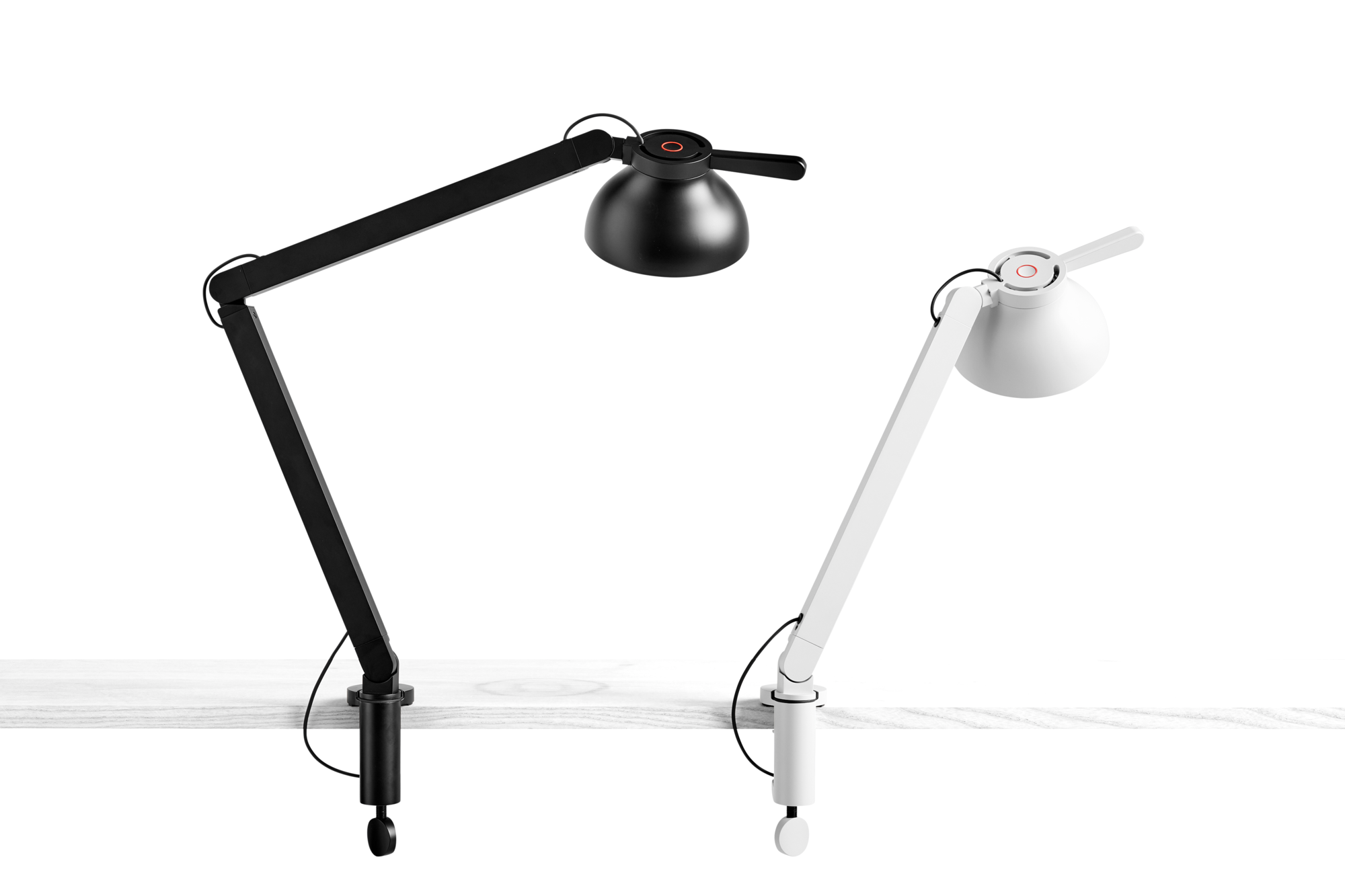Bureaulamp PC Double arm Clamp Double arm Clamp ash grey