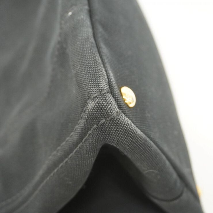 Prada Vintage Prada Canapa Tote Black