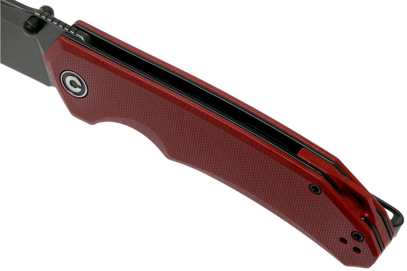 Civivi Brazen C2023B Tanto Red, Blackwashed zakmes