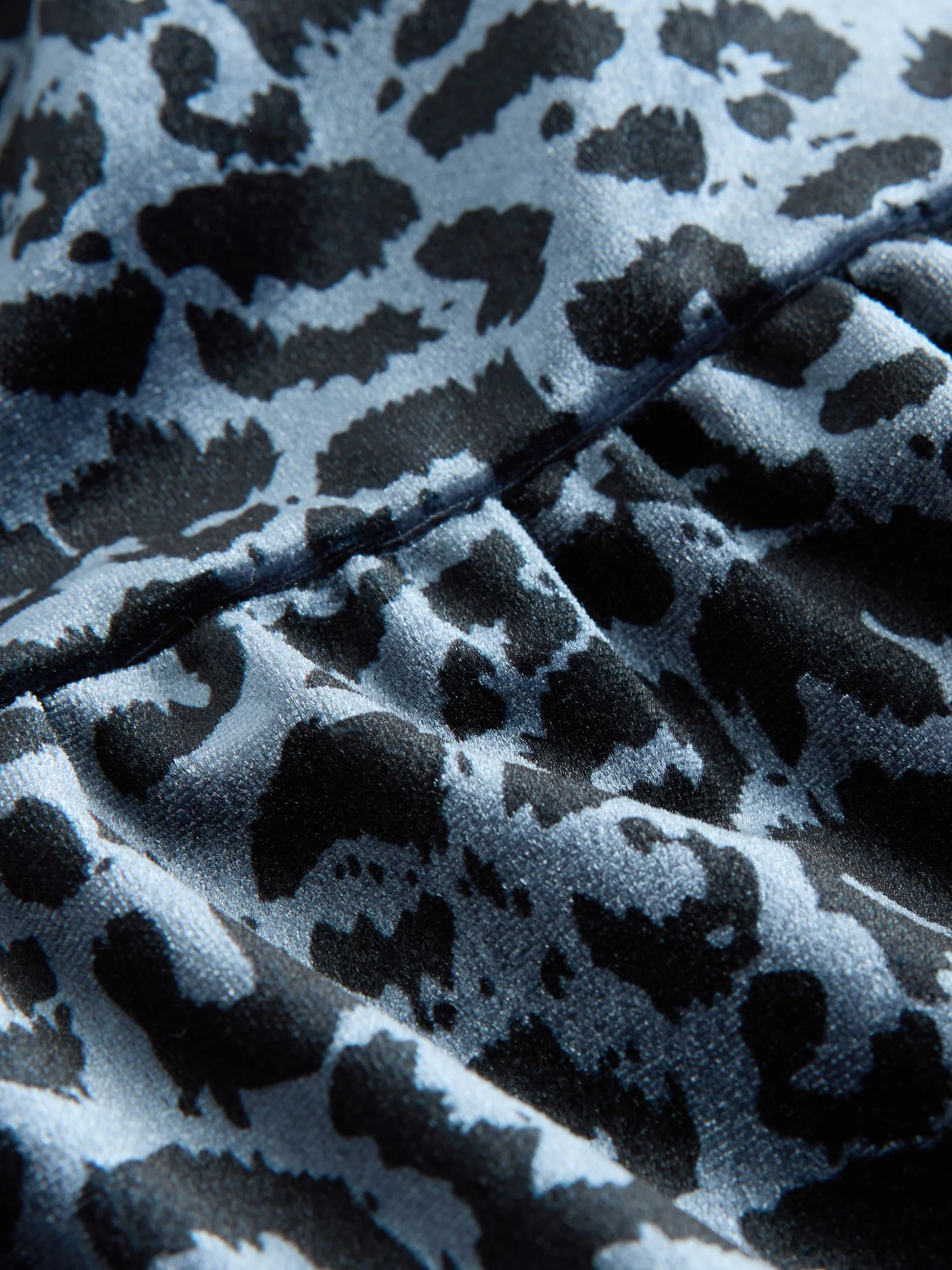 Blauwgroen dierenprint - Velours jumpsuit (3-16jr)