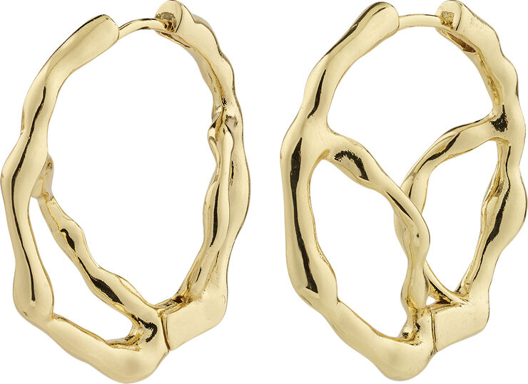 Pilgrim DIDO recycled hoop earrings gold-plated Guld