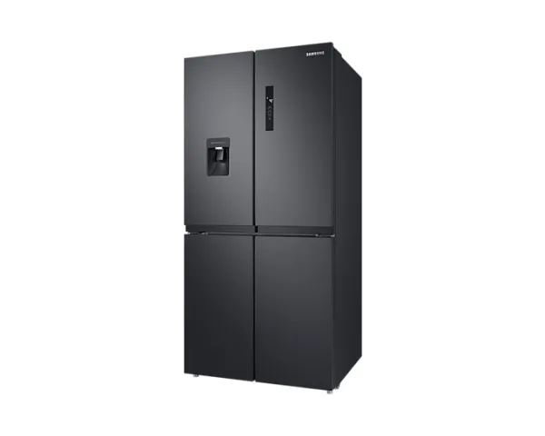 Samsung RF48A401EB4/EO, Fritstående, Fransk dør, Sort, LED, På døren, Hærdet glas