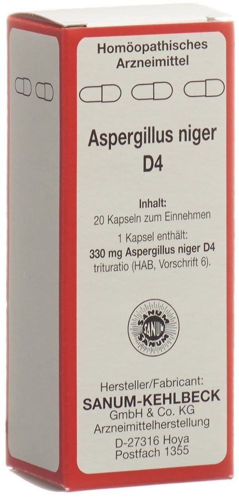 SANUM Aspergillus niger Kaps 4 D 20 Stk
