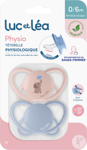 Luc Et Léa Duo Sucettes Physio 0-6m P2 2 Pièces