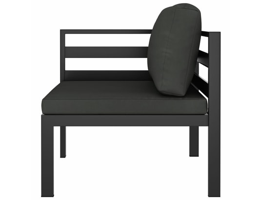 LES TENDANCES - Salon extérieur Salon de jardin-gris-4 places-70x70x64.5-251011