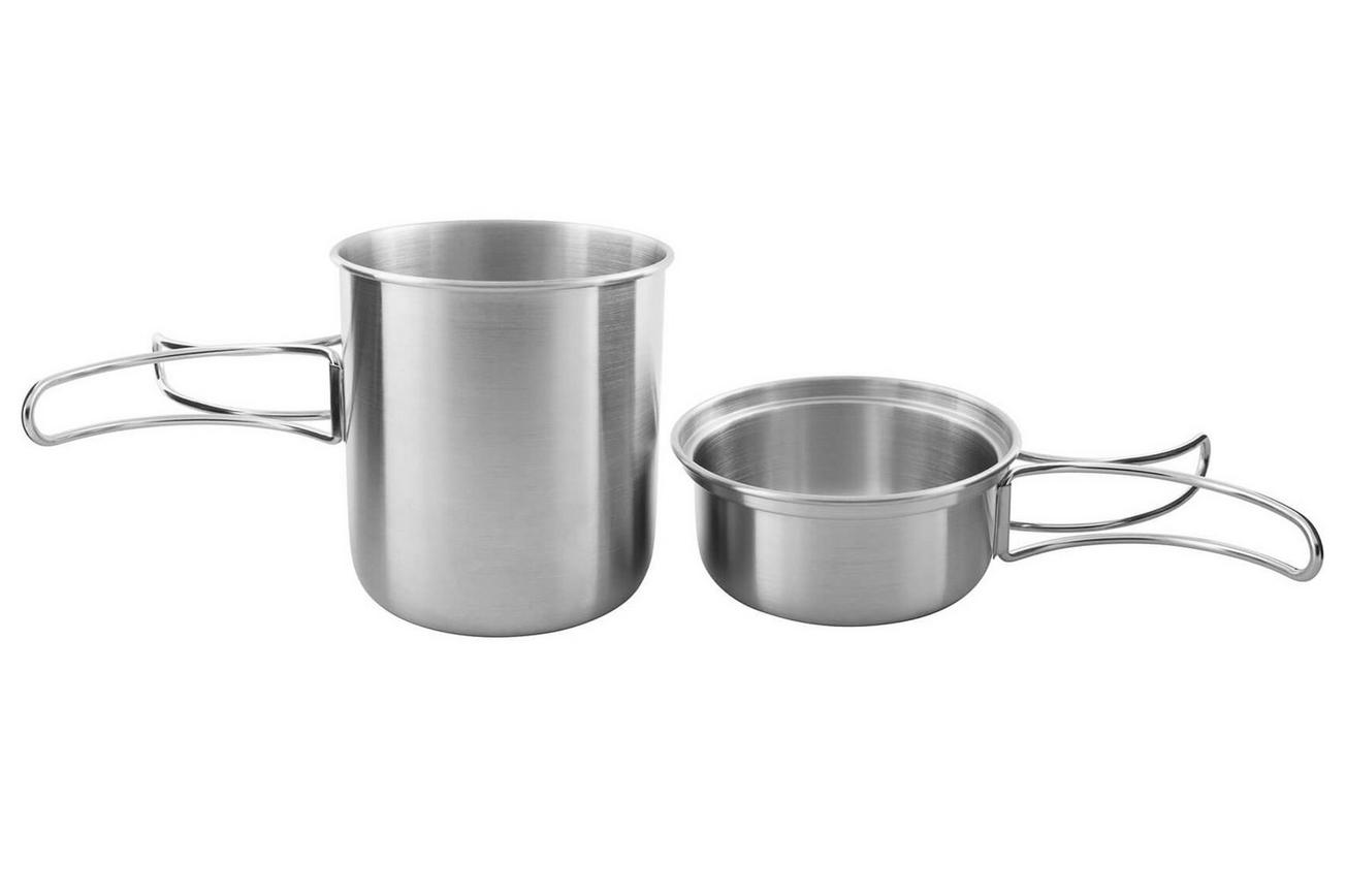 Tatonka Handle Mug 600 Set 4173-000 Stainless, drinkbeker met deksel