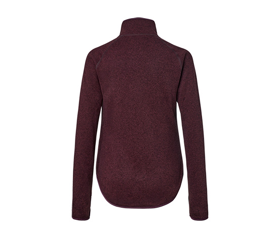 Strickfleece-Jacke, weinrot