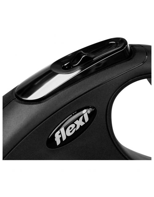 Flexi Rollijn Classic Koord M Zwart - Hondenriem