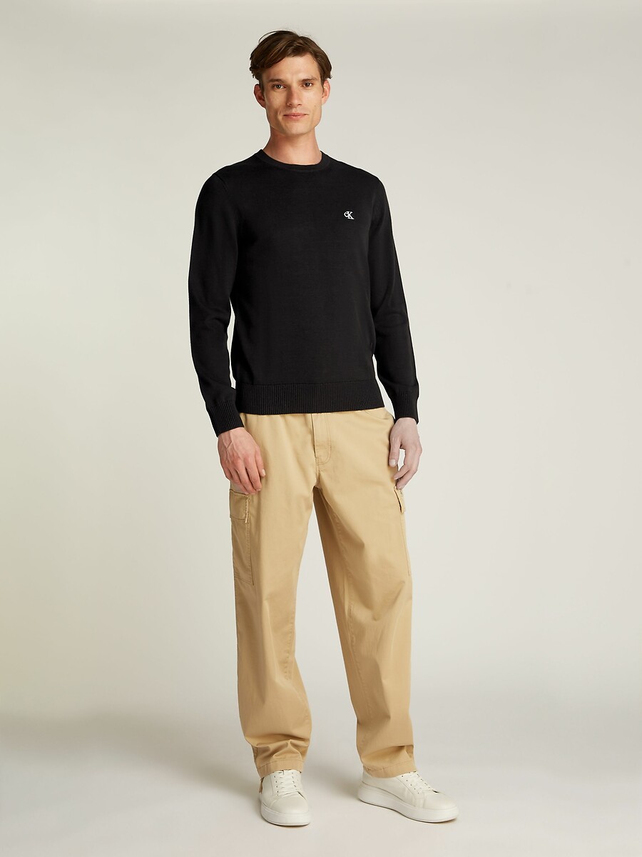 CALVIN KLEIN<br>Suéter de gola redonda