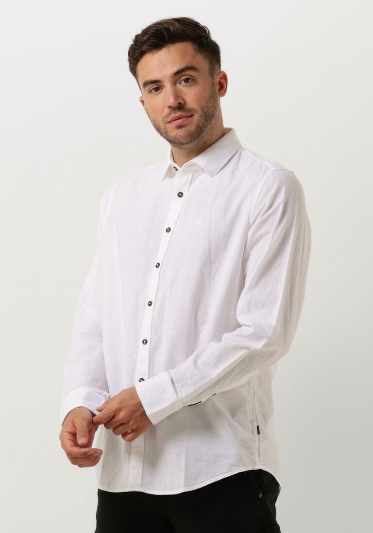 PME LEGEND ecru pme legend casual overhemd long sleeve shirt ctn/linen