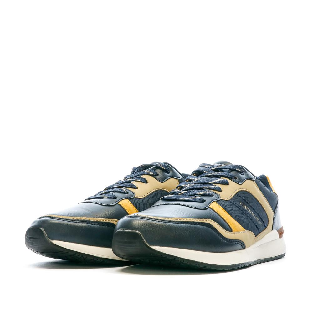 Chevignon Baskets Marine/Jaune Homme Chevignon Cairina