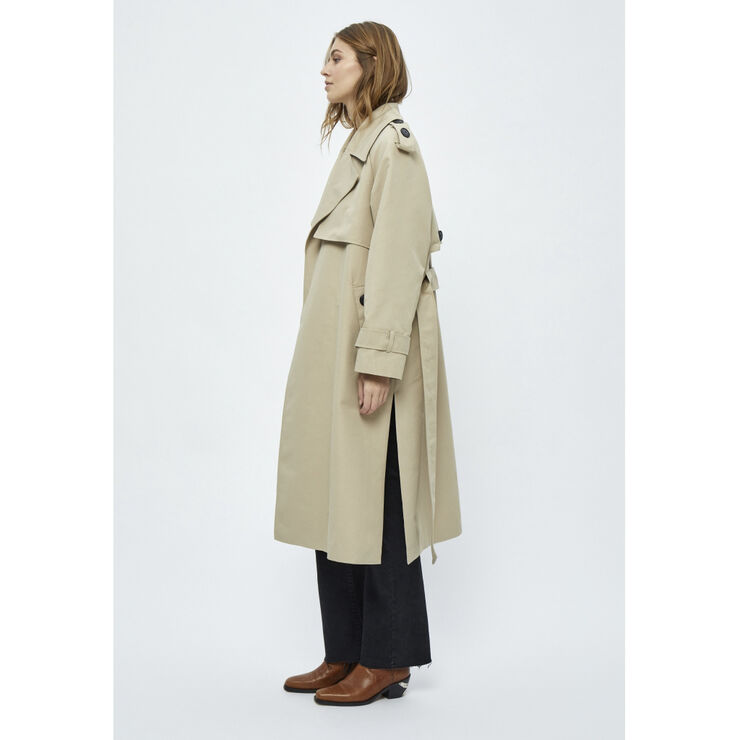 Minus Andrea Trenchcoat Feather gray
