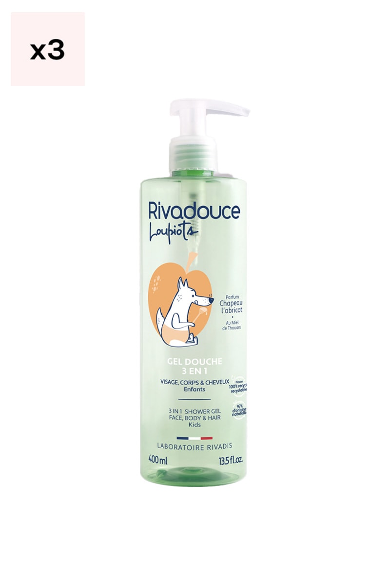 Gels douche 3-en-1 - Chapeau l'abricot - Enfant - 3 x 400 ml