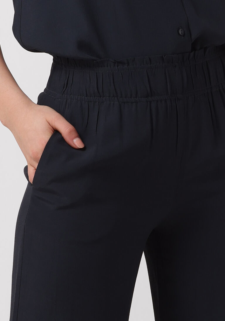 BY-BAR zwarte by-bar wijde broek robyn viscose pants