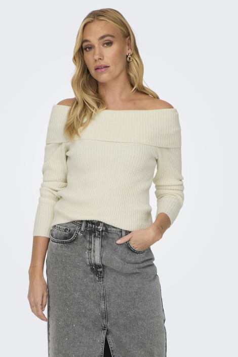 Only beige dames trui