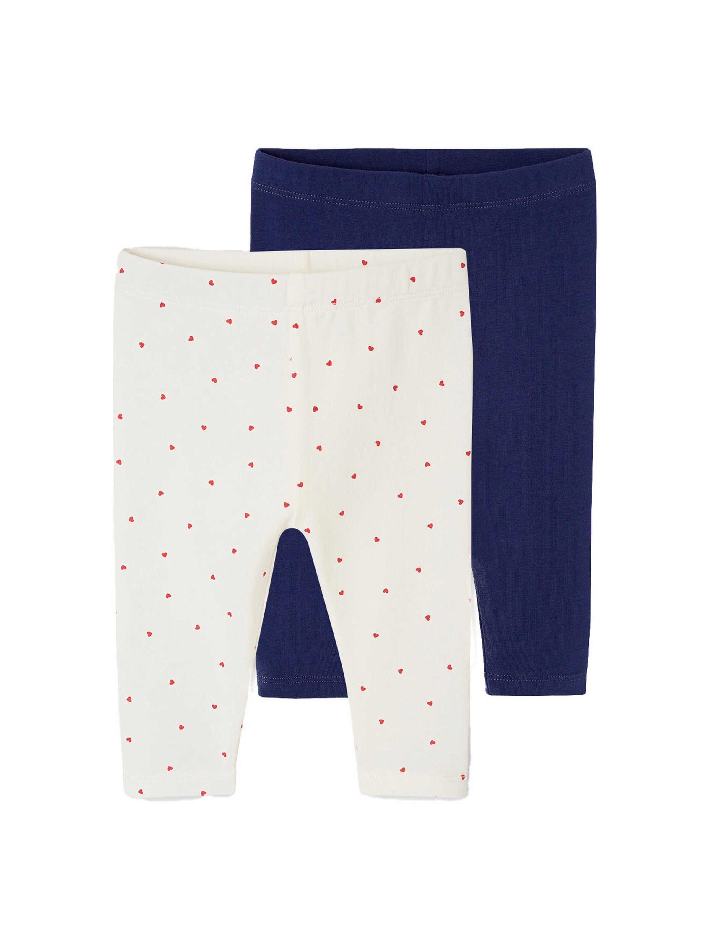 Vertbaudet Bio-Kollektion: 2er-Pack Baby Leggings BASIC marine