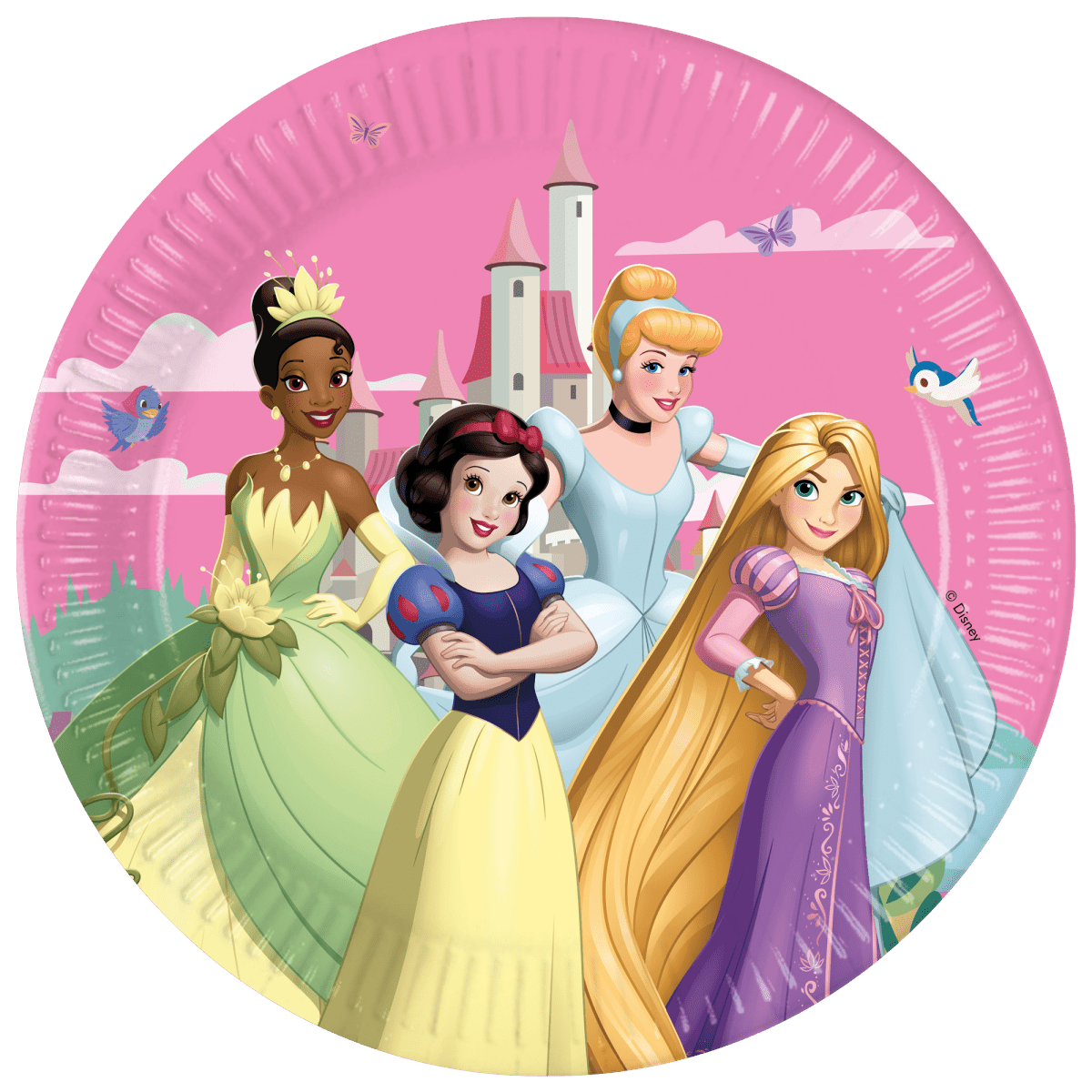 Disney Prinsessen Borden 23cm 8st